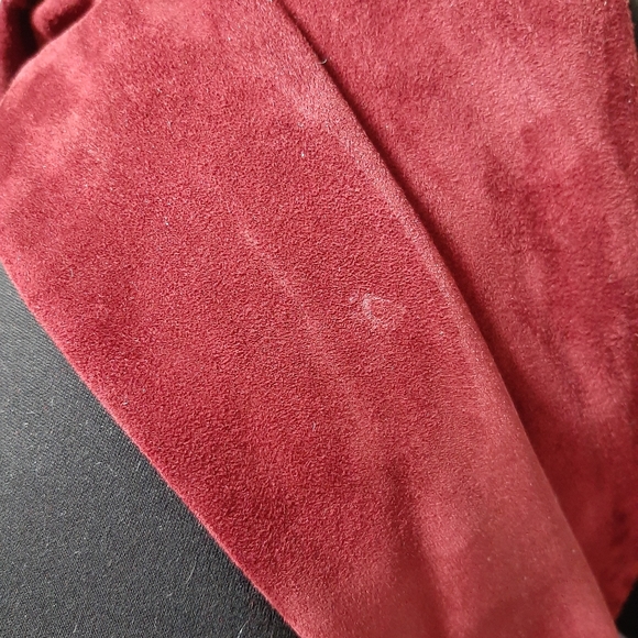 Joseph burgundy stretchy pants suede - Picture 6 of 7